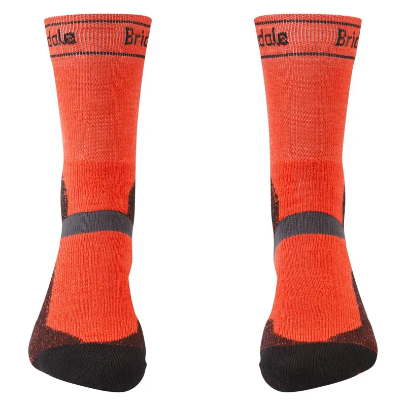 Bridgedale Winter Weight T2 Merino Sport MTB Socks Orange/Black-1